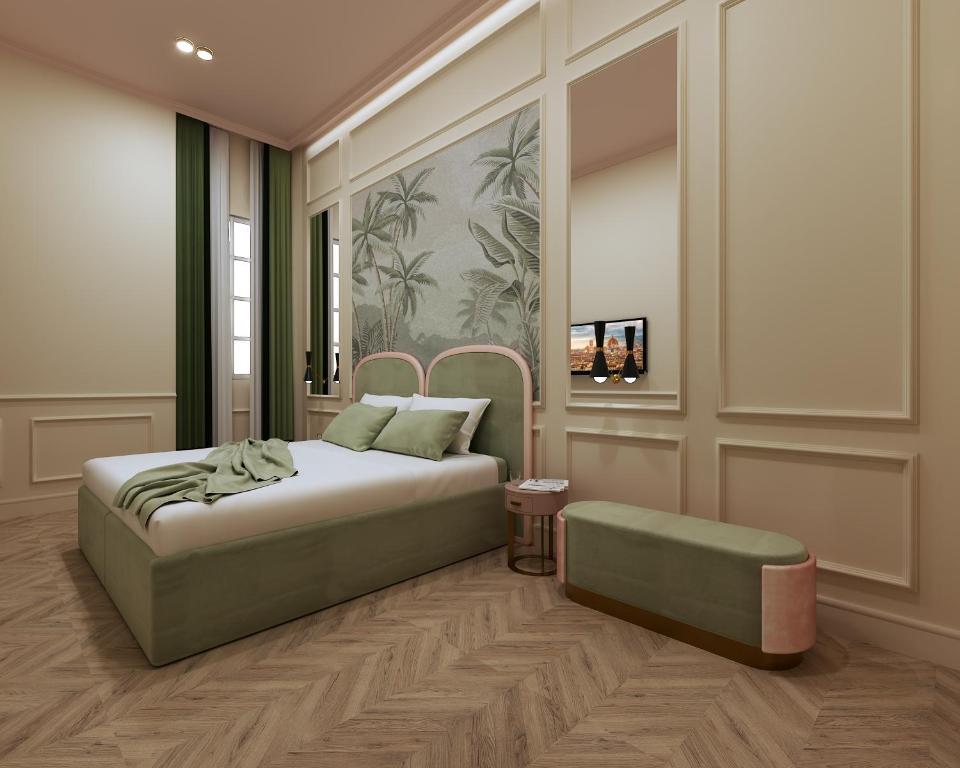 Hotel La Gemma Florence Buitenkant foto 3D rendering of a bedroom