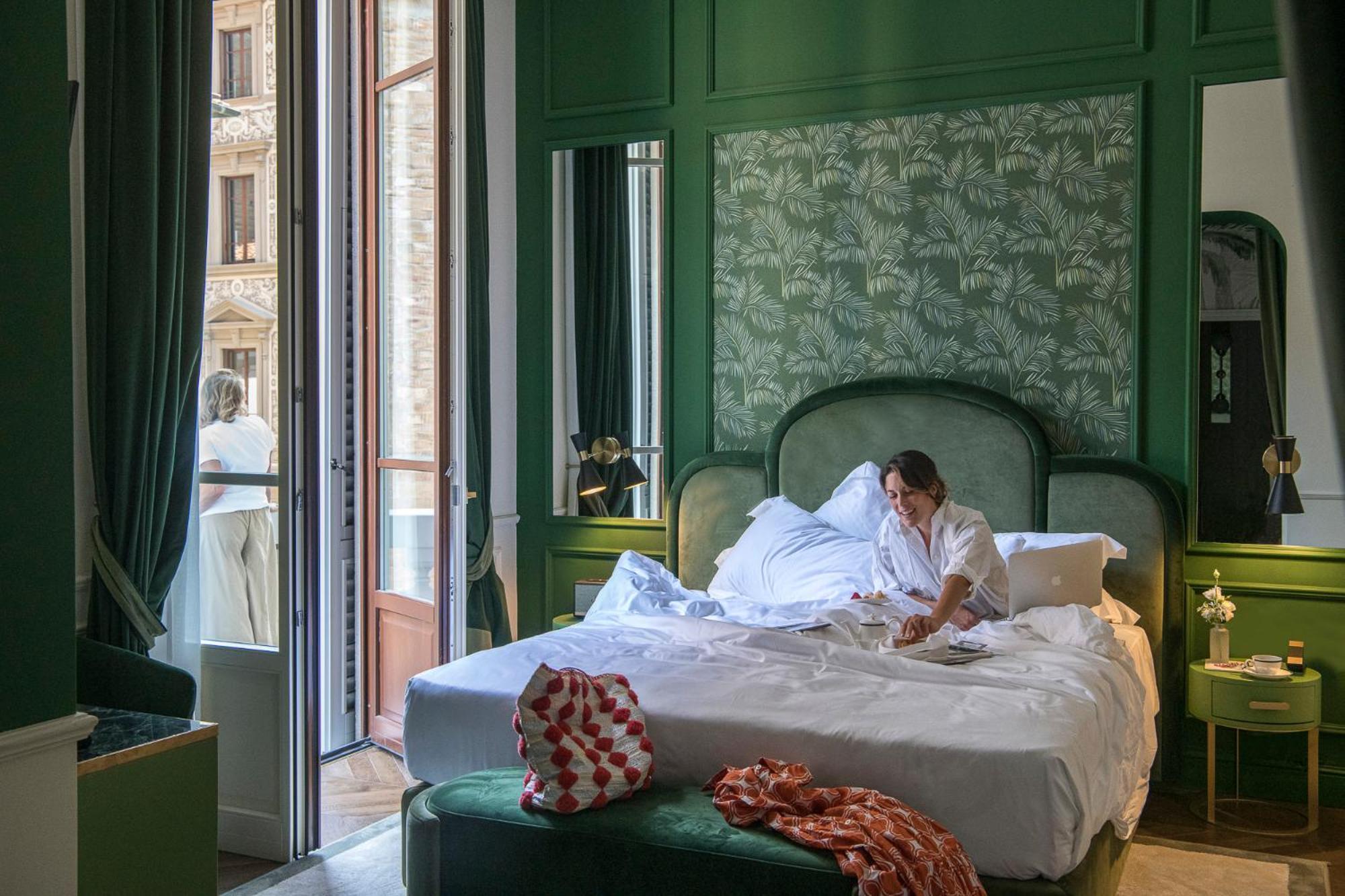 Hotel La Gemma Florence Buitenkant foto A guest room at the Hotel